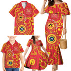 Suns NAIDOC Week 2026 Personalised Family Matching Mermaid Dress and Hawaiian Shirt 50 Years of Deadly Aboriginal Art