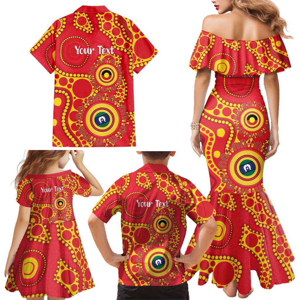 Suns NAIDOC Week 2026 Personalised Family Matching Mermaid Dress and Hawaiian Shirt 50 Years of Deadly Aboriginal Art