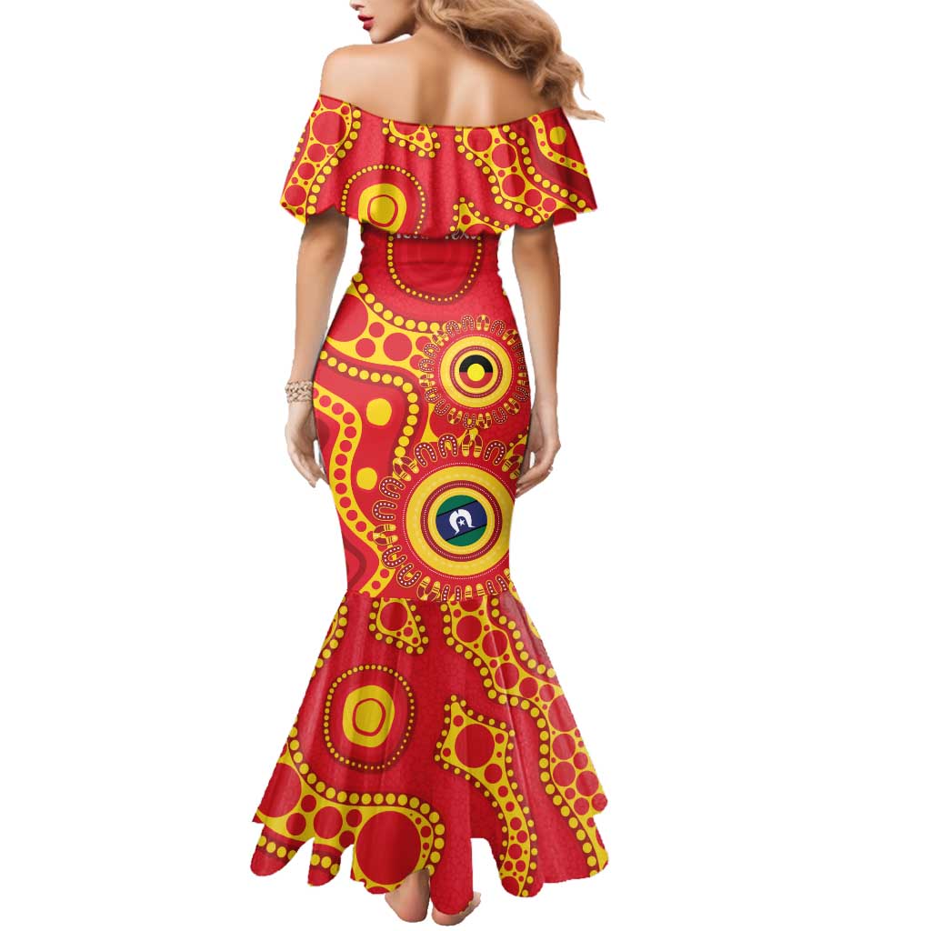 Suns NAIDOC Week 2026 Personalised Family Matching Mermaid Dress and Hawaiian Shirt 50 Years of Deadly Aboriginal Art