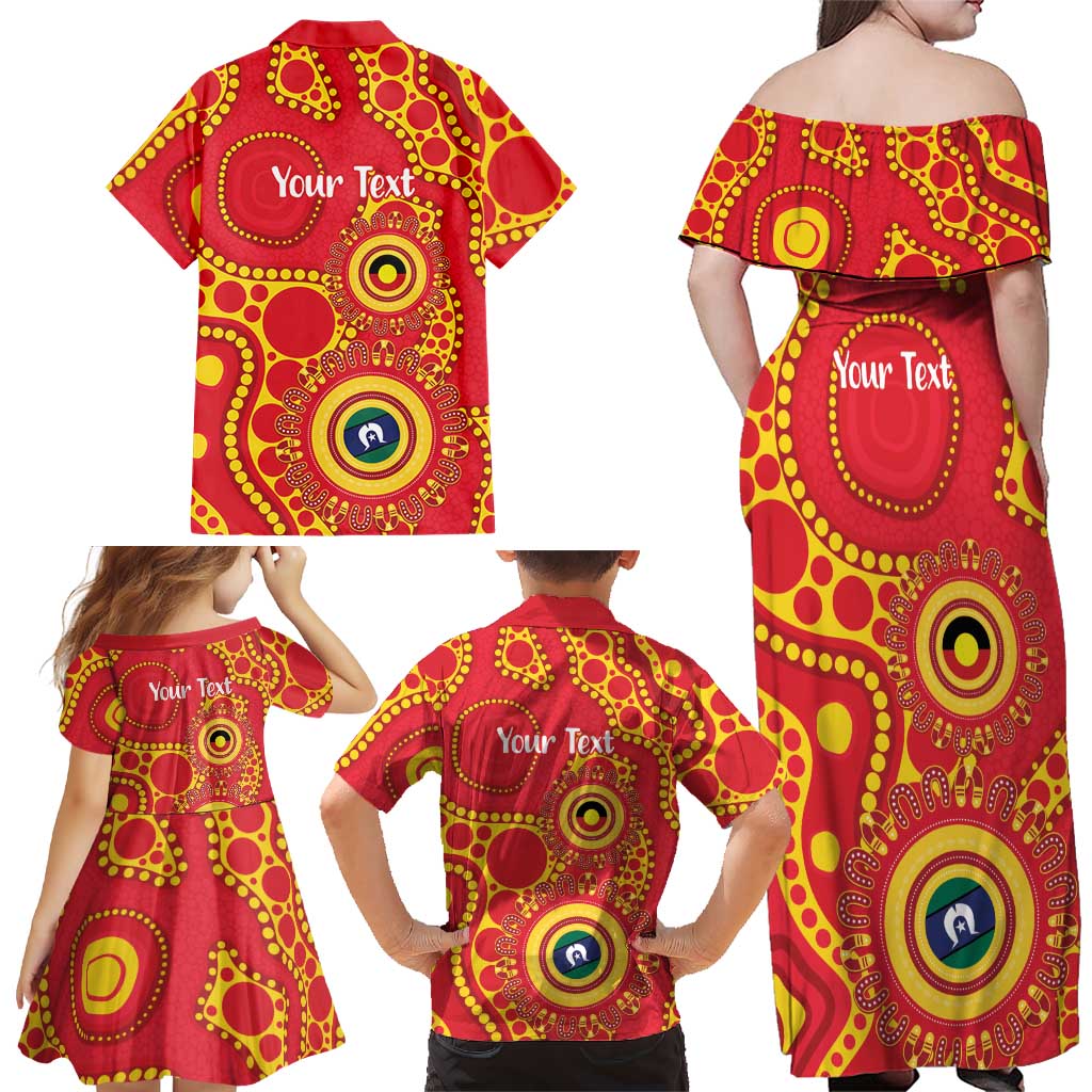 Suns NAIDOC Week 2026 Personalised Family Matching Off Shoulder Maxi Dress and Hawaiian Shirt 50 Years of Deadly Aboriginal Art