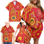 Suns NAIDOC Week 2026 Personalised Family Matching Off Shoulder Short Dress and Hawaiian Shirt 50 Years of Deadly Aboriginal Art