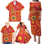 Suns NAIDOC Week 2026 Personalised Family Matching Puletasi and Hawaiian Shirt 50 Years of Deadly Aboriginal Art