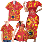 Suns NAIDOC Week 2026 Personalised Family Matching Short Sleeve Bodycon Dress and Hawaiian Shirt 50 Years of Deadly Aboriginal Art