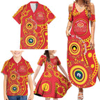 Suns NAIDOC Week 2026 Personalised Family Matching Summer Maxi Dress and Hawaiian Shirt 50 Years of Deadly Aboriginal Art