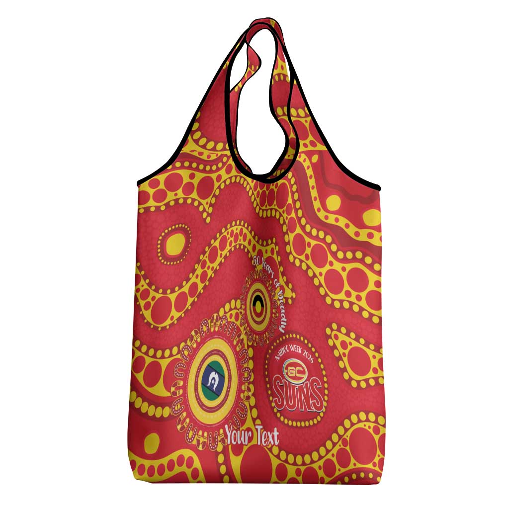 Suns NAIDOC Week 2026 Personalised Grocery Bag 50 Years of Deadly Aboriginal Art