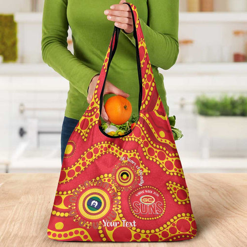 Suns NAIDOC Week 2026 Personalised Grocery Bag 50 Years of Deadly Aboriginal Art