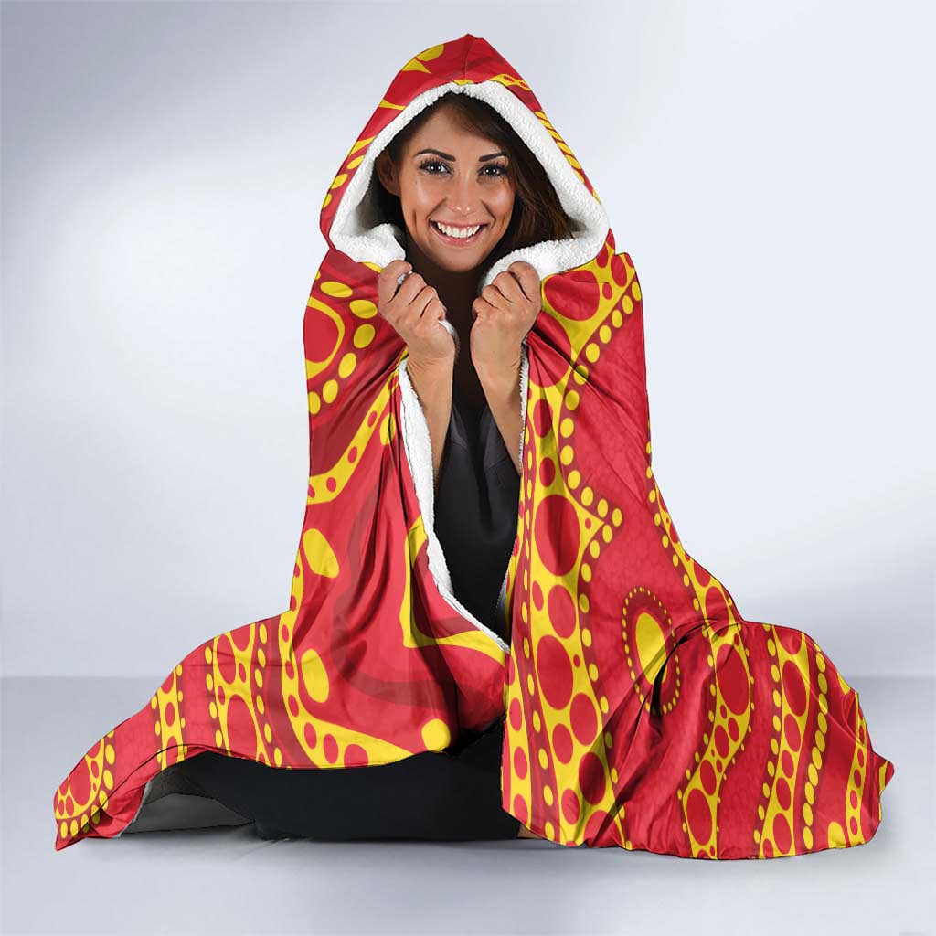 Suns NAIDOC Week 2026 Personalised Hooded Blanket 50 Years of Deadly Aboriginal Art