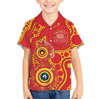 Suns NAIDOC Week 2026 Personalised Kid Hawaiian Shirt 50 Years of Deadly Aboriginal Art