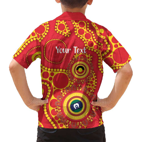 Suns NAIDOC Week 2026 Personalised Kid Hawaiian Shirt 50 Years of Deadly Aboriginal Art