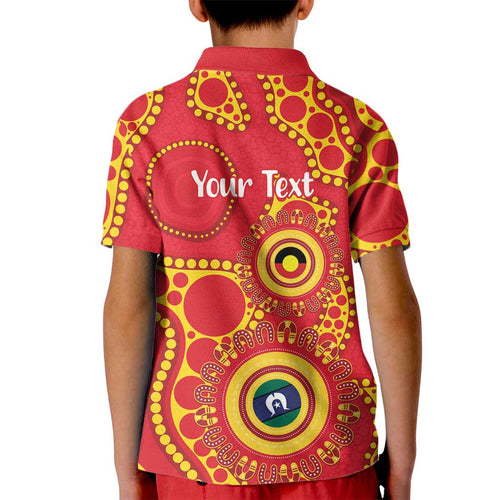 Suns NAIDOC Week 2026 Personalised Kid Polo Shirt 50 Years of Deadly Aboriginal Art