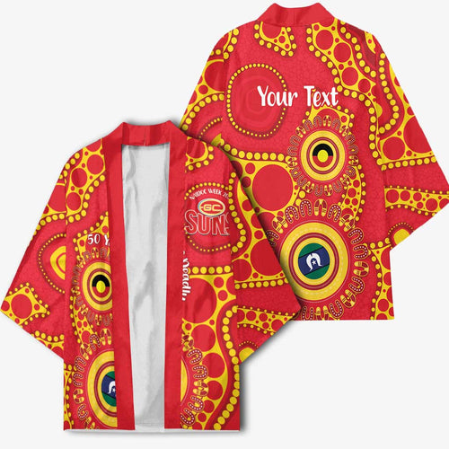 Suns NAIDOC Week 2026 Personalised Kimono 50 Years of Deadly Aboriginal Art