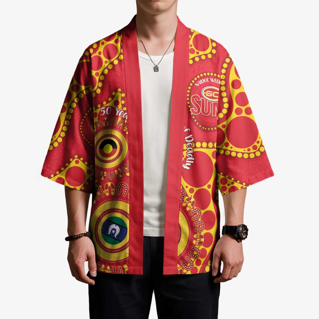 Suns NAIDOC Week 2026 Personalised Kimono 50 Years of Deadly Aboriginal Art