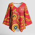 Suns NAIDOC Week 2026 Personalised Kimono Sleeve Blouse 50 Years of Deadly Aboriginal Art