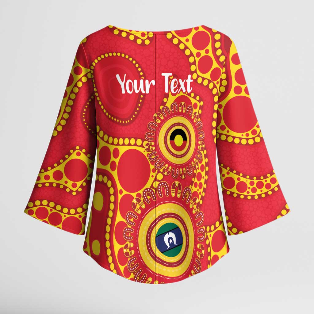 Suns NAIDOC Week 2026 Personalised Kimono Sleeve Blouse 50 Years of Deadly Aboriginal Art