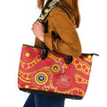 Suns NAIDOC Week 2026 Personalised Leather Tote Bag 50 Years of Deadly Aboriginal Art