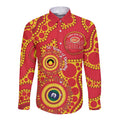 Suns NAIDOC Week 2026 Personalised Long Sleeve Button Shirt 50 Years of Deadly Aboriginal Art