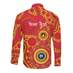 Suns NAIDOC Week 2026 Personalised Long Sleeve Button Shirt 50 Years of Deadly Aboriginal Art