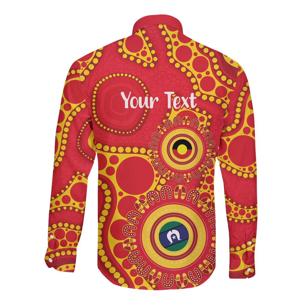 Suns NAIDOC Week 2026 Personalised Long Sleeve Button Shirt 50 Years of Deadly Aboriginal Art