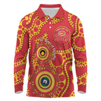 Suns NAIDOC Week 2026 Personalised Long Sleeve Polo Shirt 50 Years of Deadly Aboriginal Art