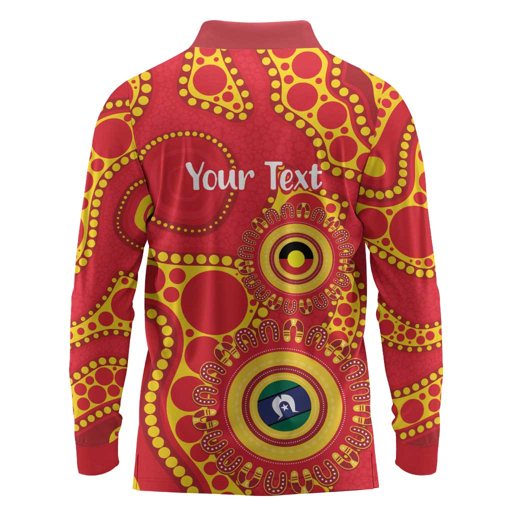 Suns NAIDOC Week 2026 Personalised Long Sleeve Polo Shirt 50 Years of Deadly Aboriginal Art