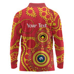 Suns NAIDOC Week 2026 Personalised Long Sleeve Polo Shirt 50 Years of Deadly Aboriginal Art