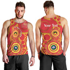 Suns NAIDOC Week 2026 Personalised Men Tank Top 50 Years of Deadly Aboriginal Art