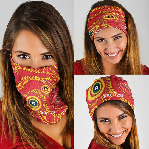 Suns NAIDOC Week 2026 Personalised Neck Gaiter 50 Years of Deadly Aboriginal Art