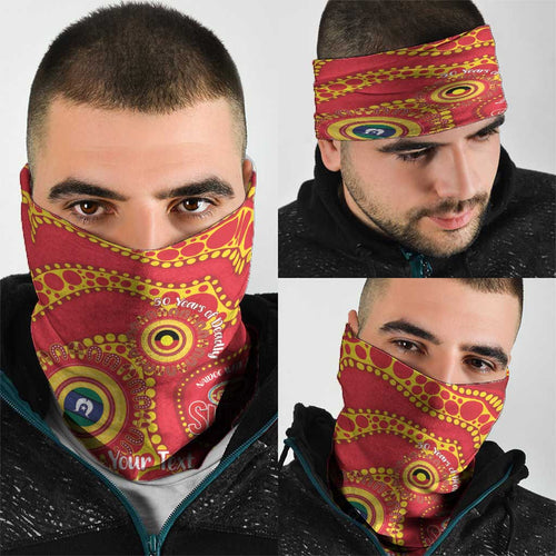 Suns NAIDOC Week 2026 Personalised Neck Gaiter 50 Years of Deadly Aboriginal Art