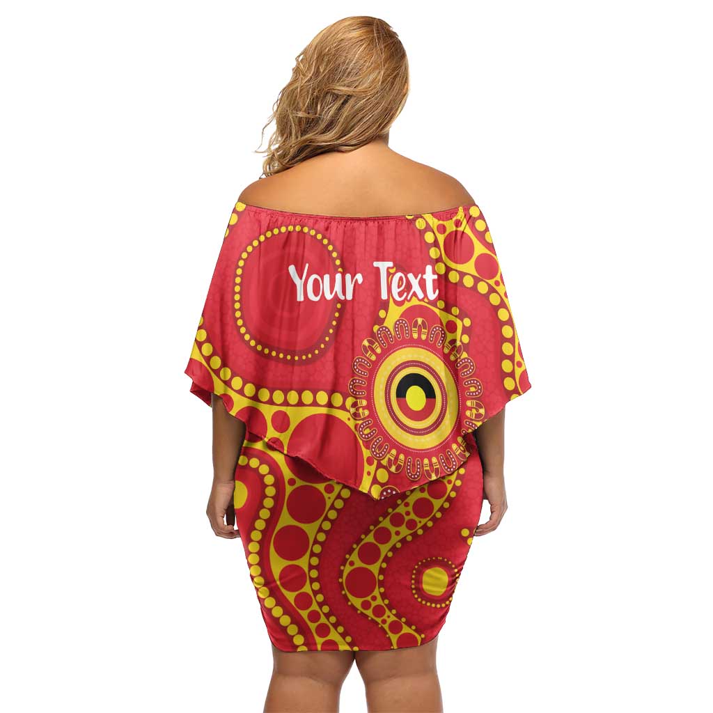 Suns NAIDOC Week 2026 Personalised Off Shoulder Short Dress 50 Years of Deadly Aboriginal Art