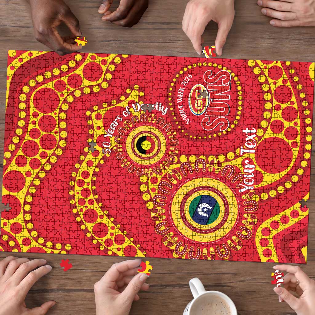 Suns NAIDOC Week 2026 Personalised Puzzle 50 Years of Deadly Aboriginal Art