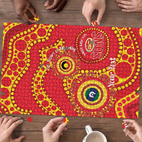 Suns NAIDOC Week 2026 Personalised Puzzle 50 Years of Deadly Aboriginal Art