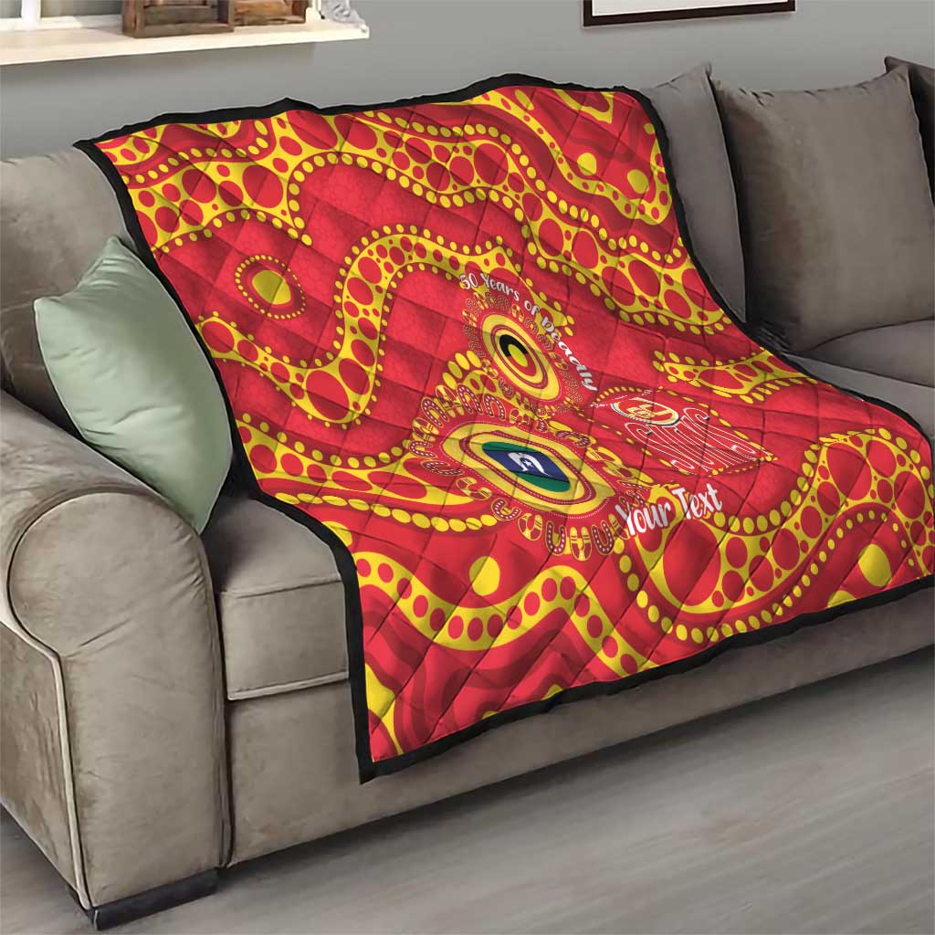 Suns NAIDOC Week 2026 Personalised Quilt 50 Years of Deadly Aboriginal Art