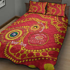 Suns NAIDOC Week 2026 Personalised Quilt Bed Set 50 Years of Deadly Aboriginal Art