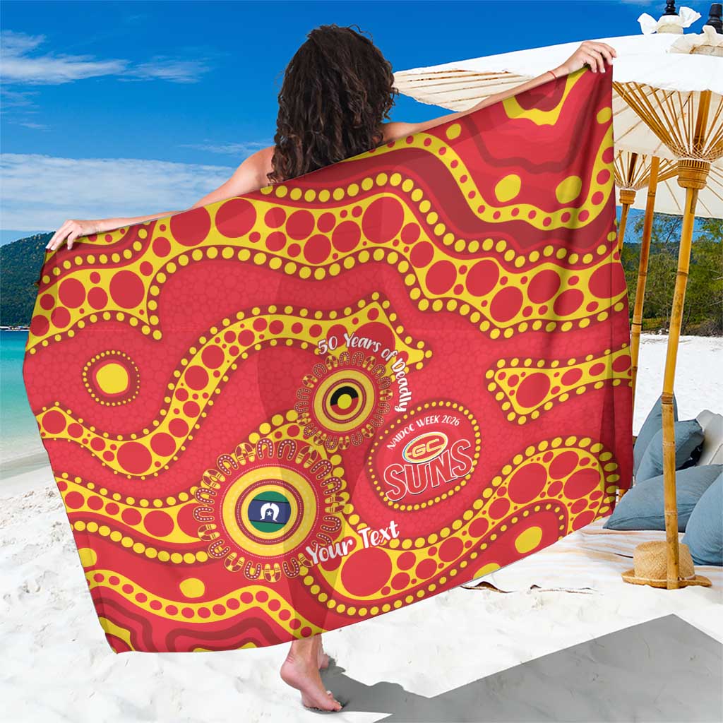Suns NAIDOC Week 2026 Personalised Sarong 50 Years of Deadly Aboriginal Art