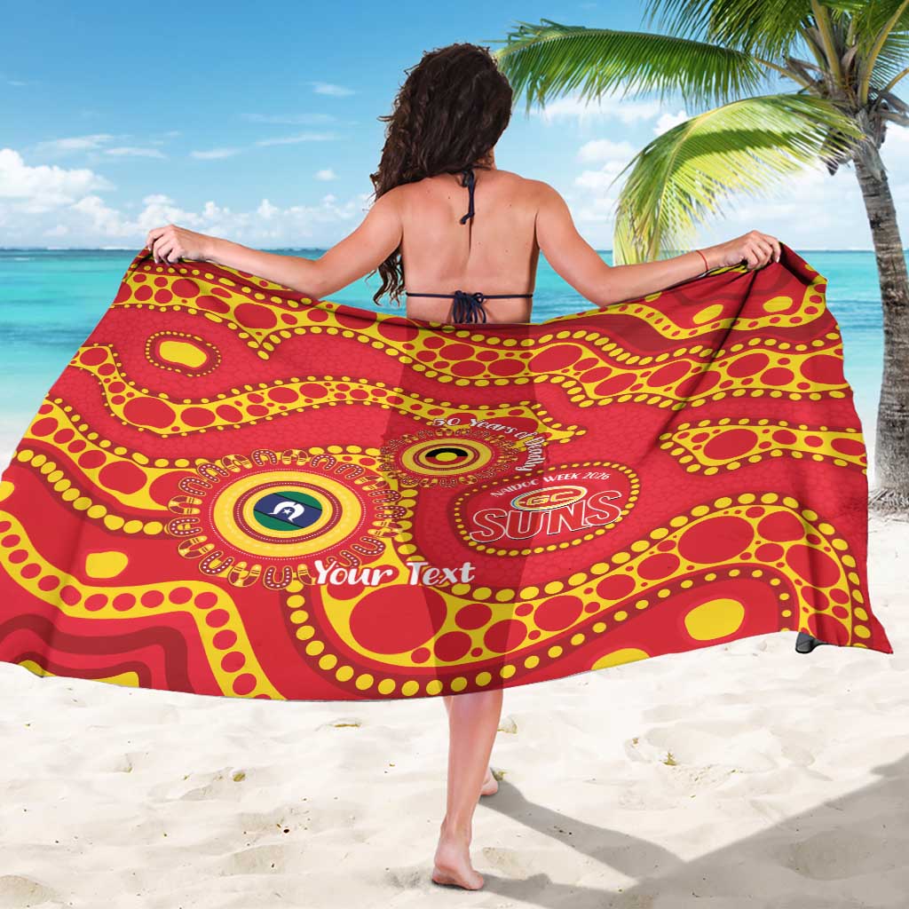 Suns NAIDOC Week 2026 Personalised Sarong 50 Years of Deadly Aboriginal Art