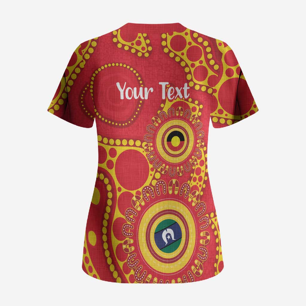 Suns NAIDOC Week 2026 Personalised Scrub Top 50 Years of Deadly Aboriginal Art