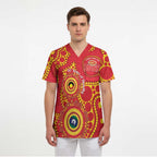 Suns NAIDOC Week 2026 Personalised Scrub Top 50 Years of Deadly Aboriginal Art
