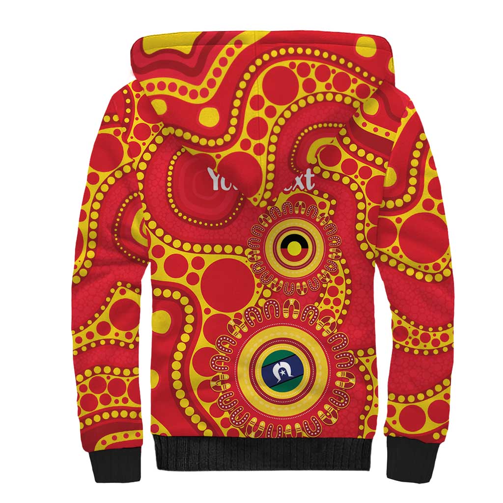 Suns NAIDOC Week 2026 Personalised Sherpa Hoodie 50 Years of Deadly Aboriginal Art
