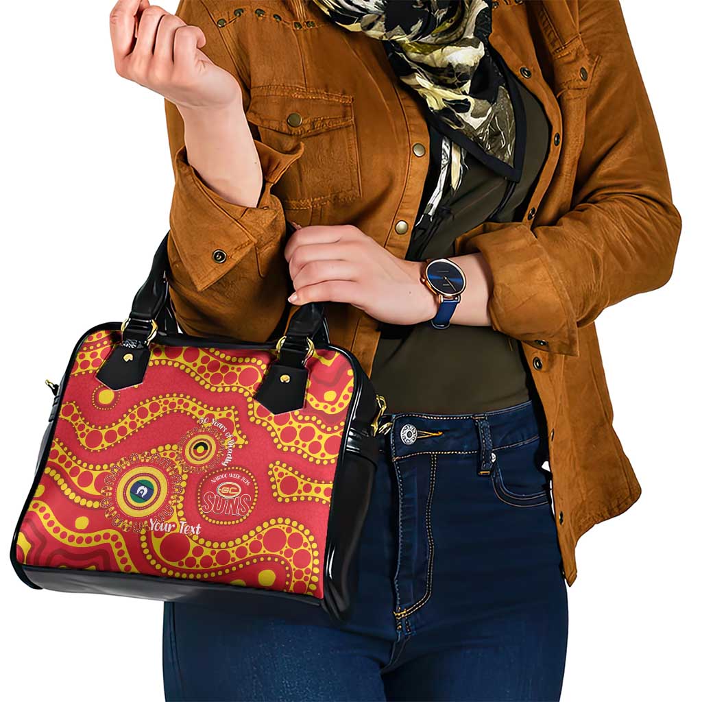 Suns NAIDOC Week 2026 Personalised Shoulder Handbag 50 Years of Deadly Aboriginal Art