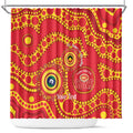 Suns NAIDOC Week 2026 Personalised Shower Curtain 50 Years of Deadly Aboriginal Art