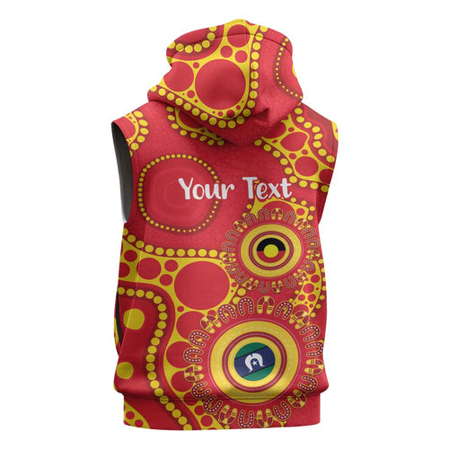 Suns NAIDOC Week 2026 Personalised Sleeveless Hoodie 50 Years of Deadly Aboriginal Art