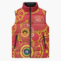 Suns NAIDOC Week 2026 Personalised Sleeveless Puffer Jacket 50 Years of Deadly Aboriginal Art