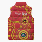 Suns NAIDOC Week 2026 Personalised Sleeveless Puffer Jacket 50 Years of Deadly Aboriginal Art