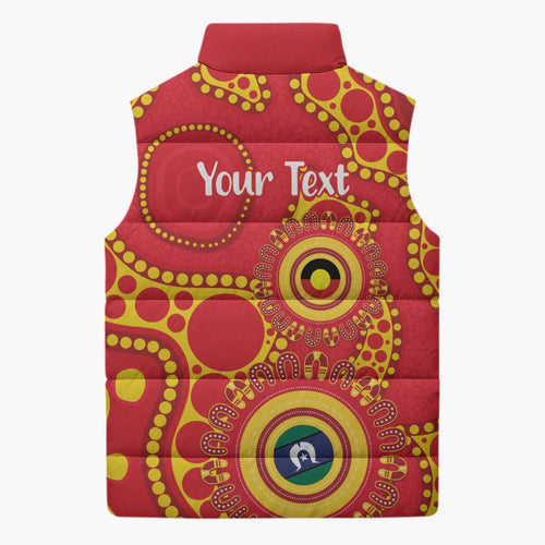 Suns NAIDOC Week 2026 Personalised Sleeveless Puffer Jacket 50 Years of Deadly Aboriginal Art