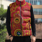 Suns NAIDOC Week 2026 Personalised Sleeveless Puffer Jacket 50 Years of Deadly Aboriginal Art