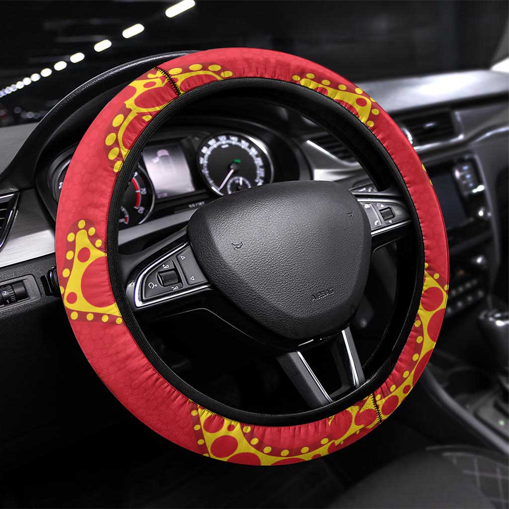 Suns NAIDOC Week 2026 Steering Wheel Cover 50 Years of Deadly Aboriginal Art
