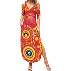 Suns NAIDOC Week 2026 Personalised Summer Maxi Dress 50 Years of Deadly Aboriginal Art