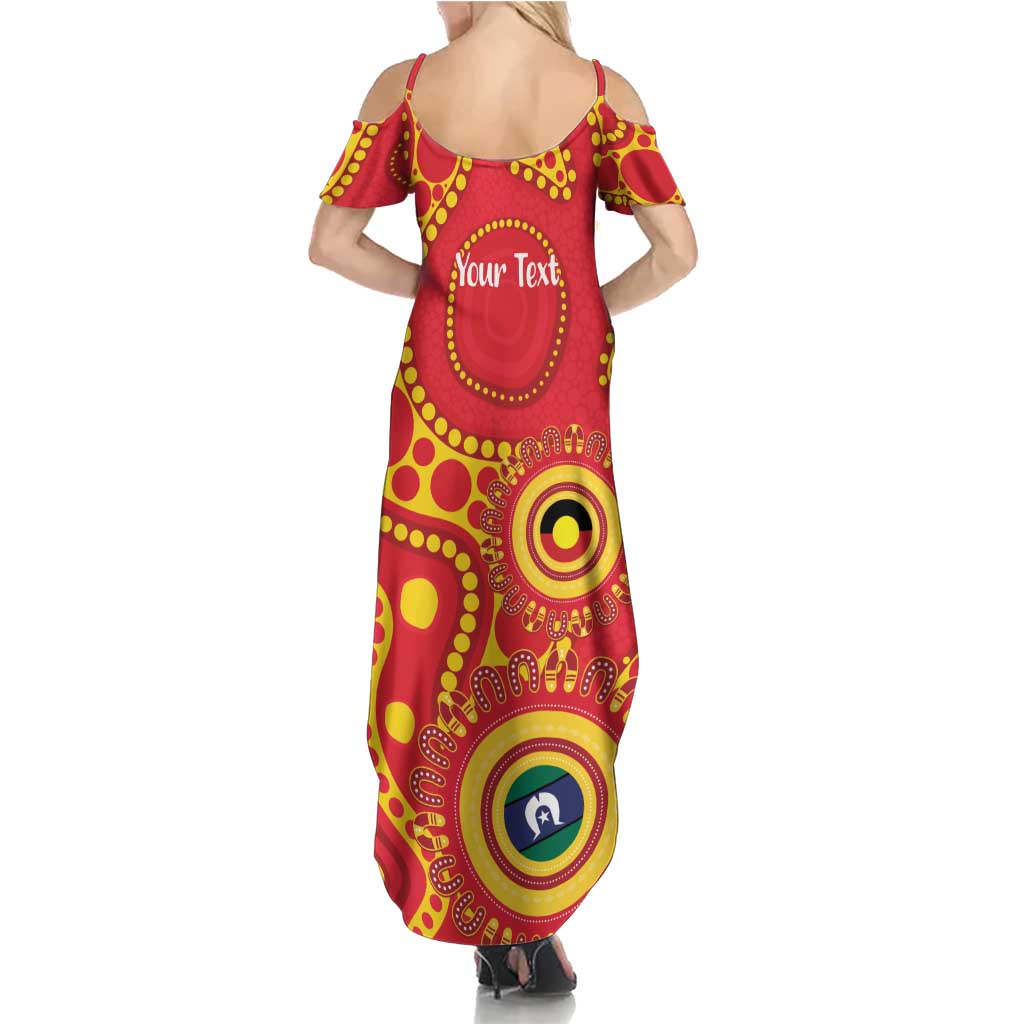 Suns NAIDOC Week 2026 Personalised Summer Maxi Dress 50 Years of Deadly Aboriginal Art