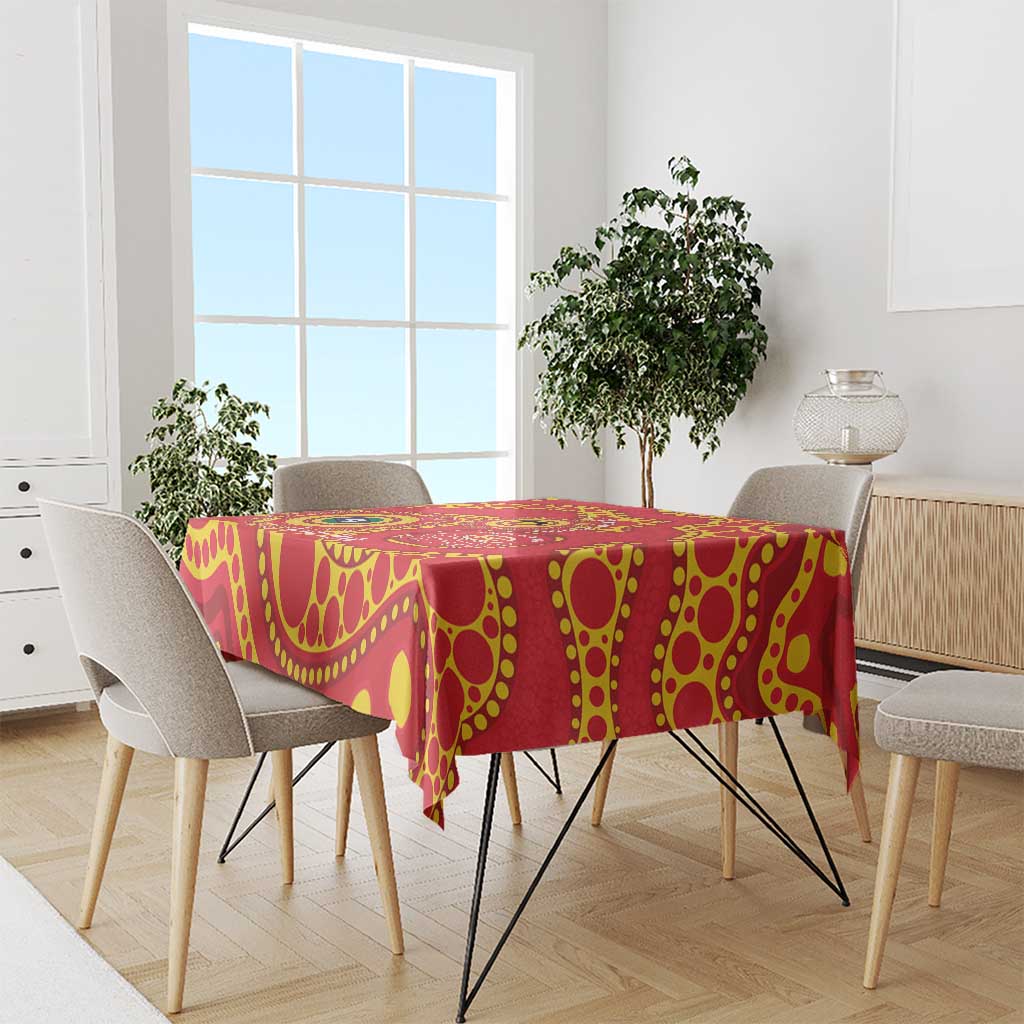 Suns NAIDOC Week 2026 Personalised Tablecloth 50 Years of Deadly Aboriginal Art