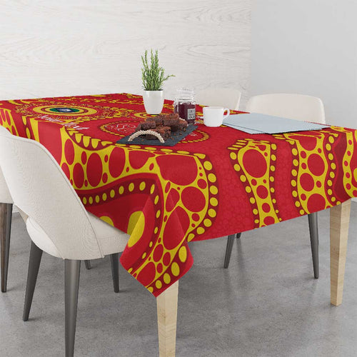 Suns NAIDOC Week 2026 Personalised Tablecloth 50 Years of Deadly Aboriginal Art